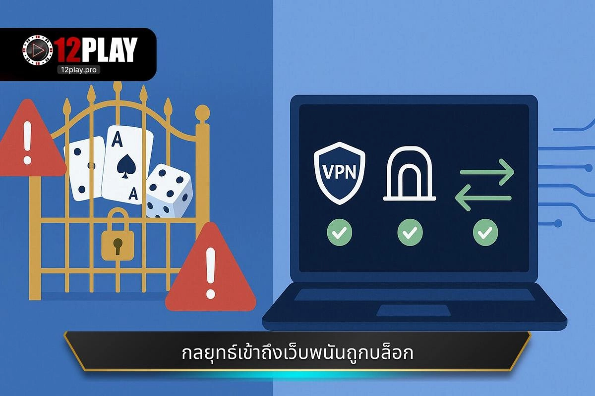 กลยุทธ์หลักในการเข้าถึงเว็บพนันเมื่อถูกบล็อกด้วยเทคโนโลยี