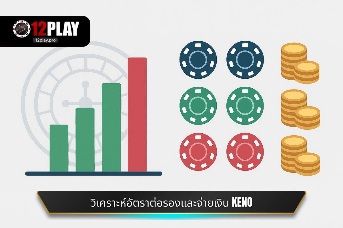 การวิเคราะห์อัตราต่อรองและตารางการจ่ายเงินในเกม Keno