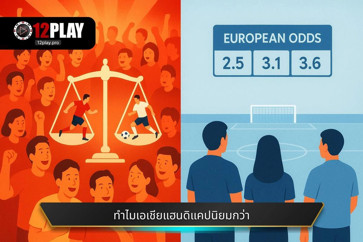  ทำไม อัตราต่อรองแบบเอเชีย (แฮนดิแคป) จึงได้รับความนิยมเหนือกว่ารูปแบบยุโรป